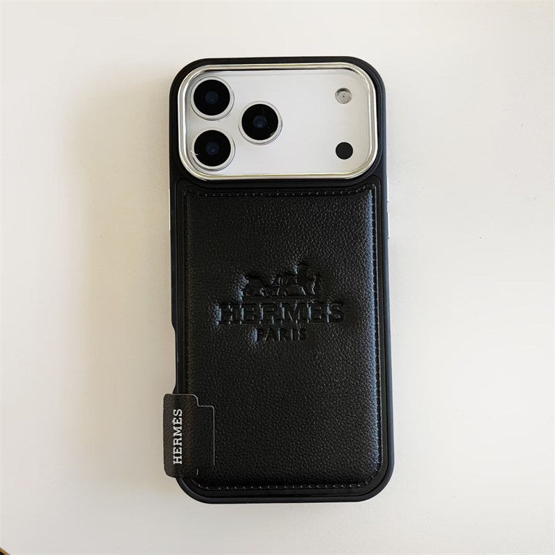 Luxury Hermes iPhone 17 Pro Max Case - Leather Hermes iPhone Case