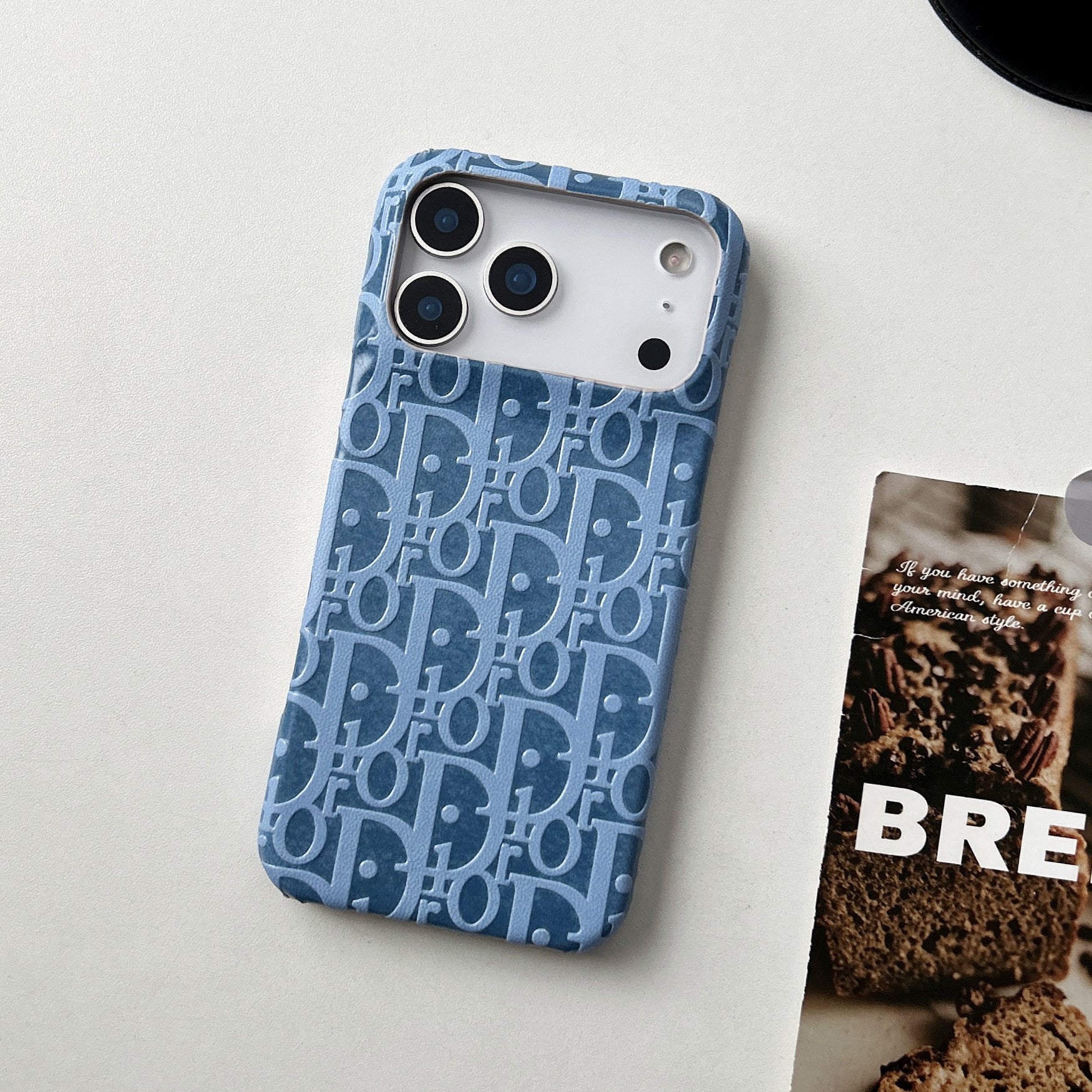 Dior iPhone 17 Pro Max Leather Case – Luxury Designer Phone Cover