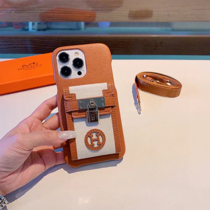 Hermès iPhone 17 Pro Max Case Leather – Luxury Designer Phone Cover