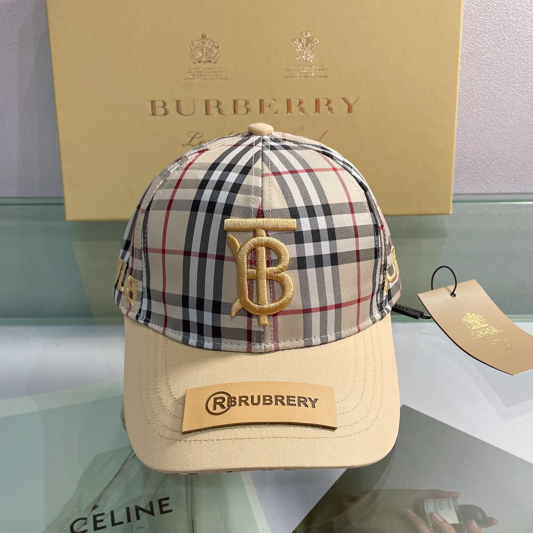 Burberry Baseball Cap Classic Check Embroidered