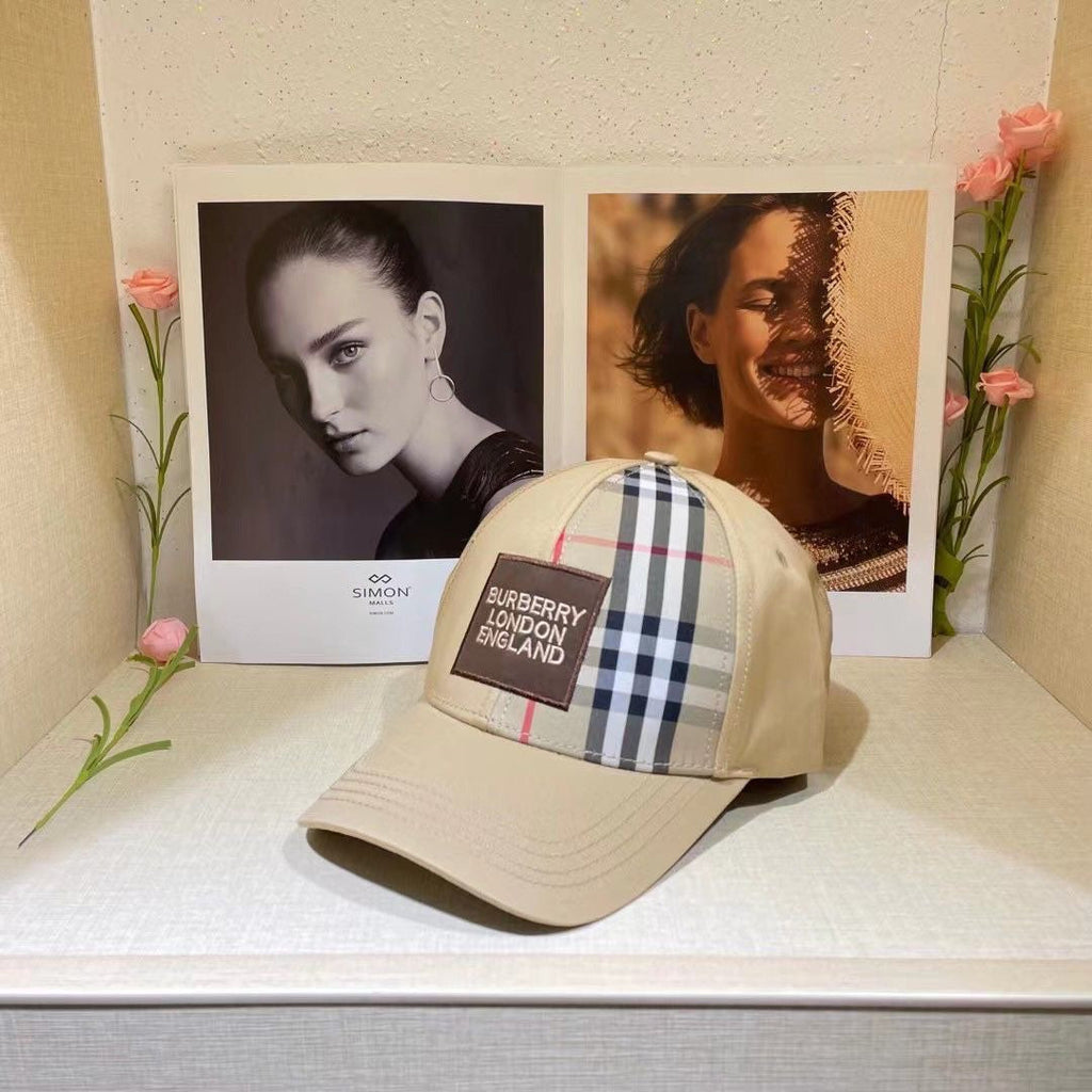 Burberry Check Embroidered Baseball Cap
