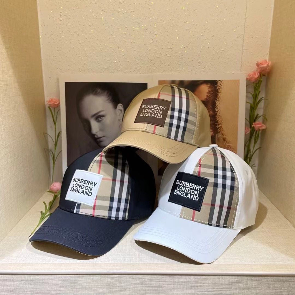 Burberry Check Embroidered Baseball Cap