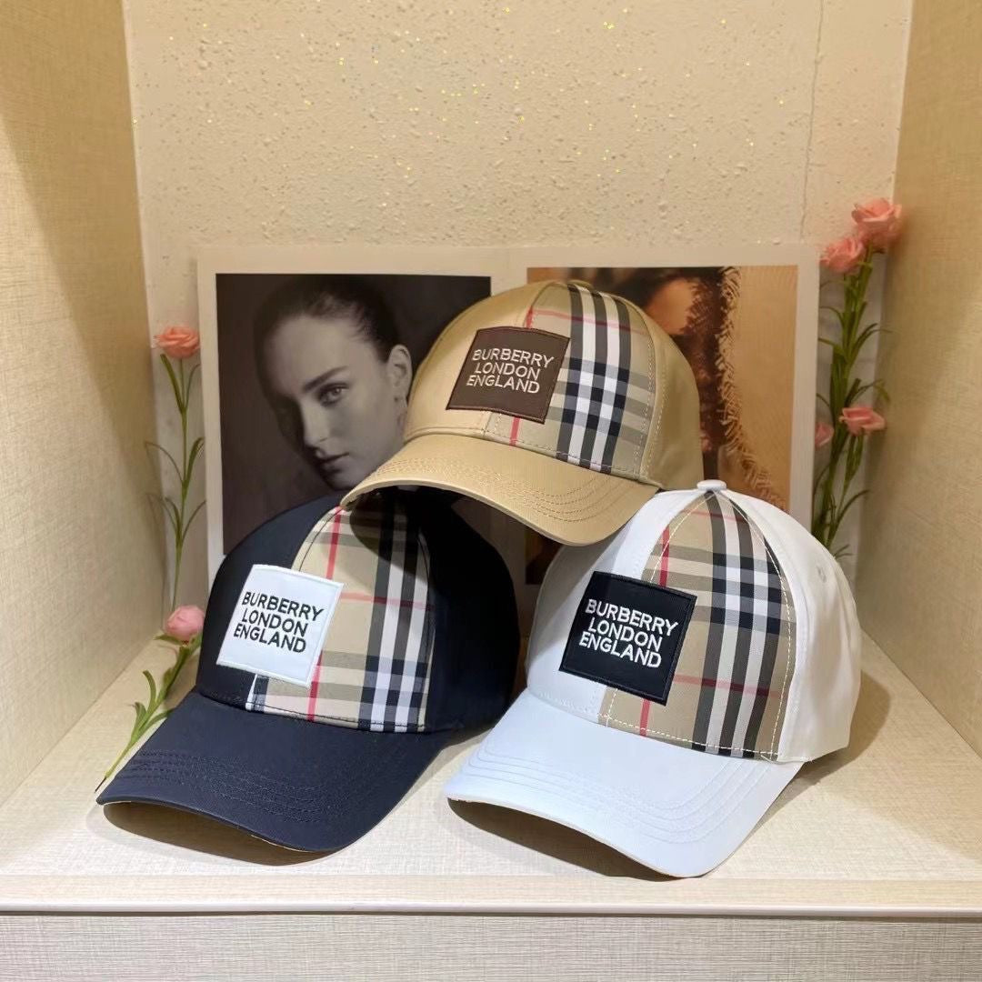 Burberry Check Embroidered Baseball Cap