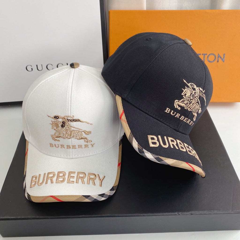 Burberry Vintage Check Embroidered Baseball Cap