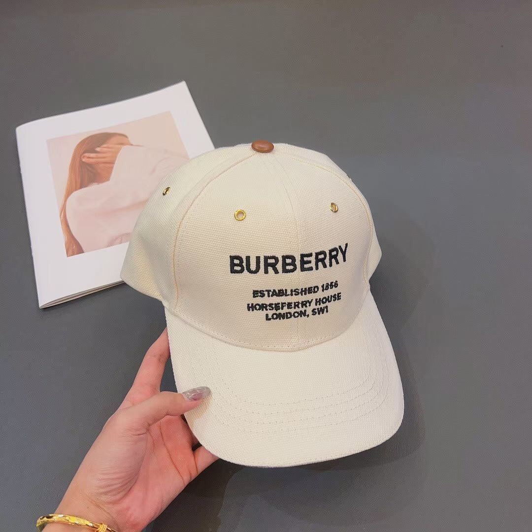 Burberry Embroidered Canvas Baseball Cap | Luxury Designer Hat