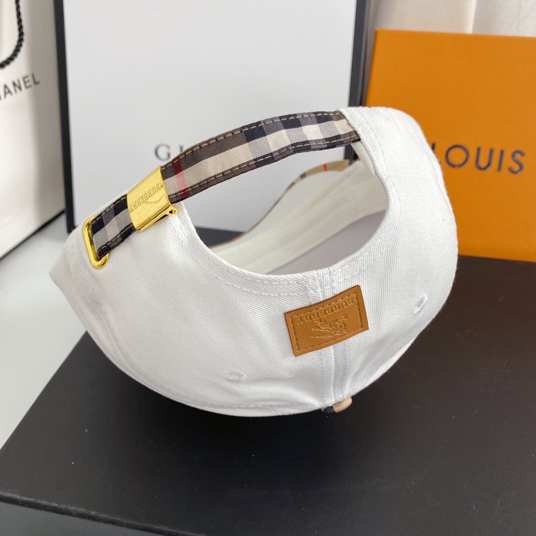 Burberry Vintage Check Embroidered Baseball Cap