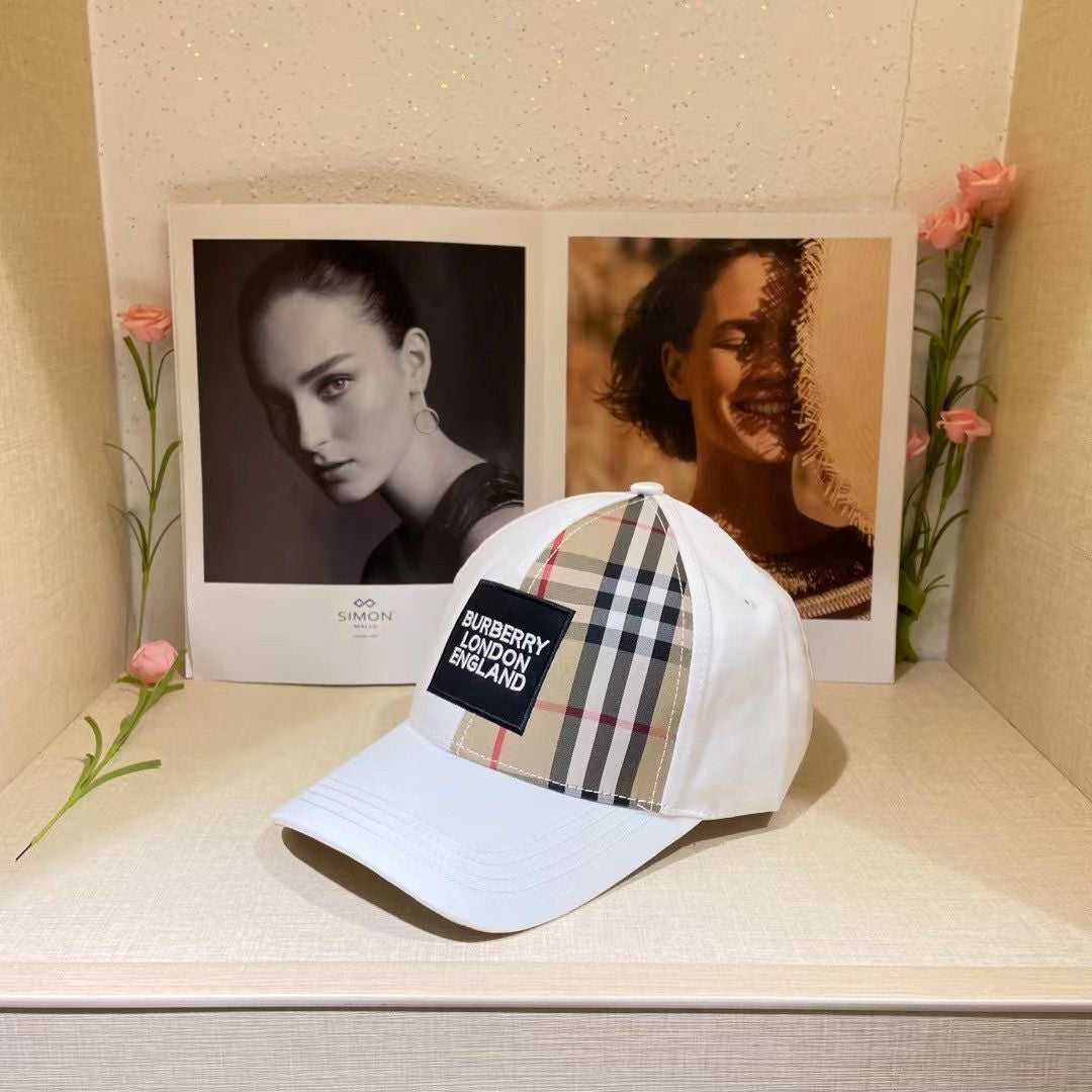 Burberry Check Embroidered Baseball Cap