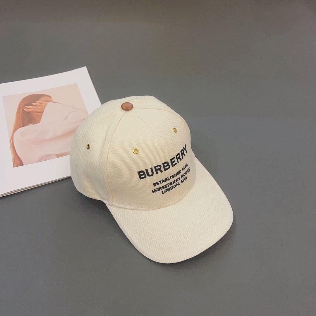 Burberry Embroidered Canvas Baseball Cap | Luxury Designer Hat