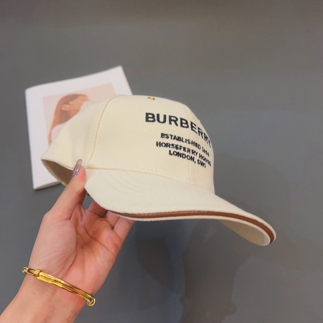 Burberry Embroidered Canvas Baseball Cap | Luxury Designer Hat