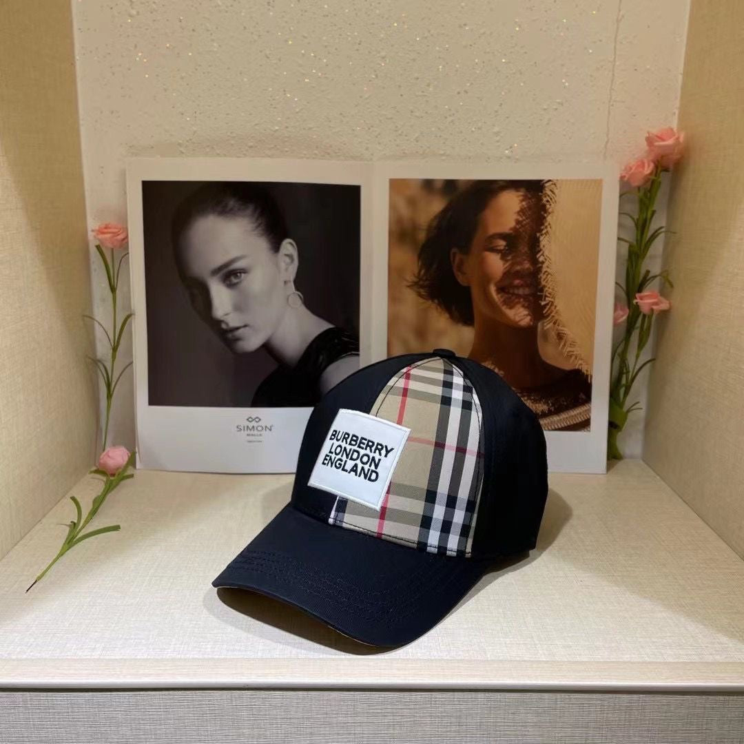 Burberry Check Embroidered Baseball Cap