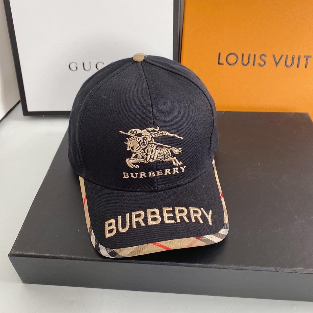 Burberry Vintage Check Embroidered Baseball Cap