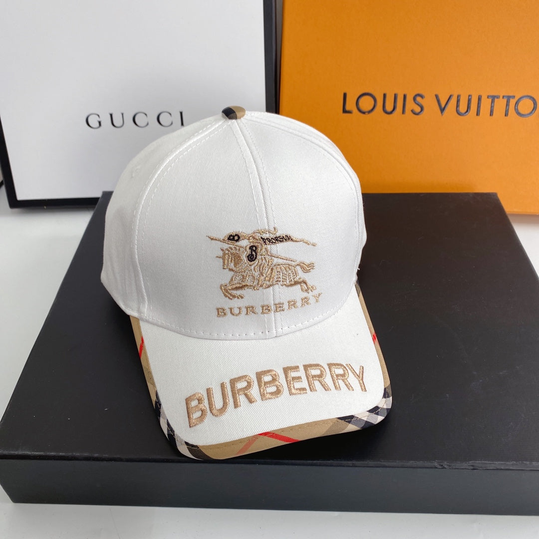 Burberry Vintage Check Embroidered Baseball Cap