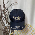 Prada Embroidered Logo Baseball Cap