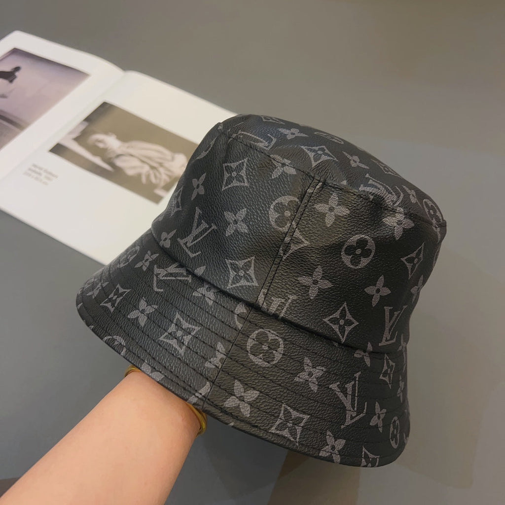 Louis Vuitton Monogram Leather Bucket Hat | Luxury Designer LV Hat