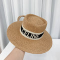 CELINE Raffia Straw Sun Hat | Luxury Designer Wide Brim Summer Hat