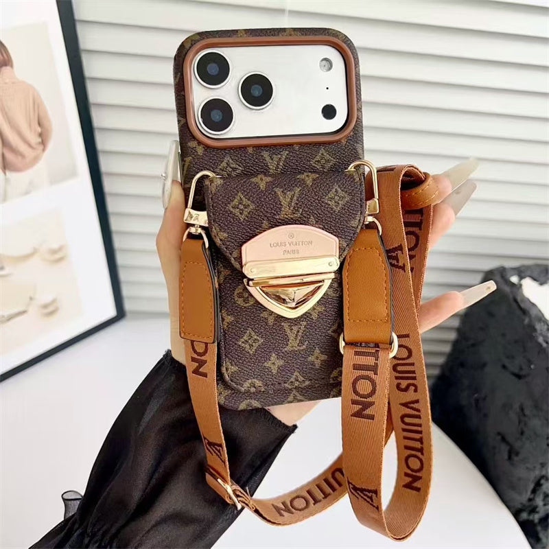 Louis Vuitton iPhone 18 Pro Case With Strap – Luxury Designer Crossbody Cover