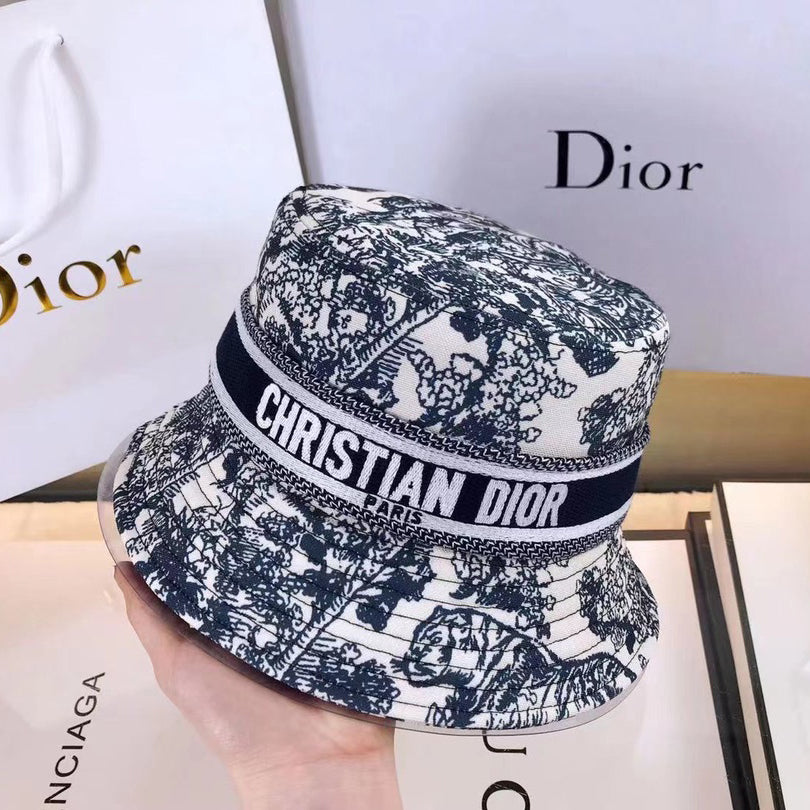 Christian Dior Toile de Jouy Bucket Hat | Luxury Designer Hat