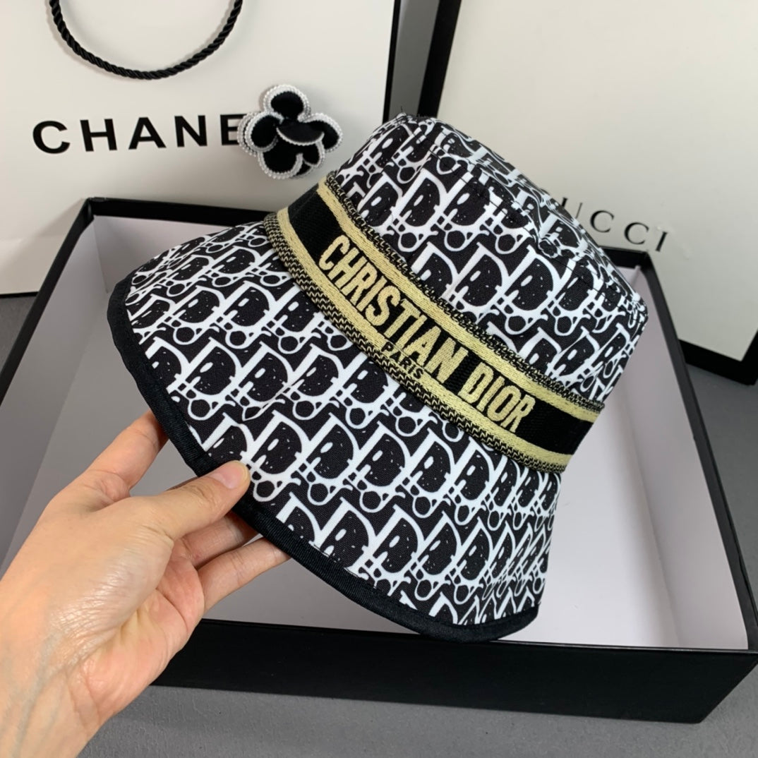 Christian Dior Embroidered Webbing Bucket Hat