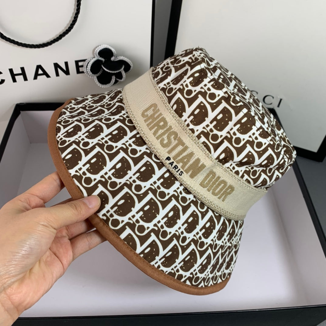 Christian Dior Embroidered Webbing Bucket Hat