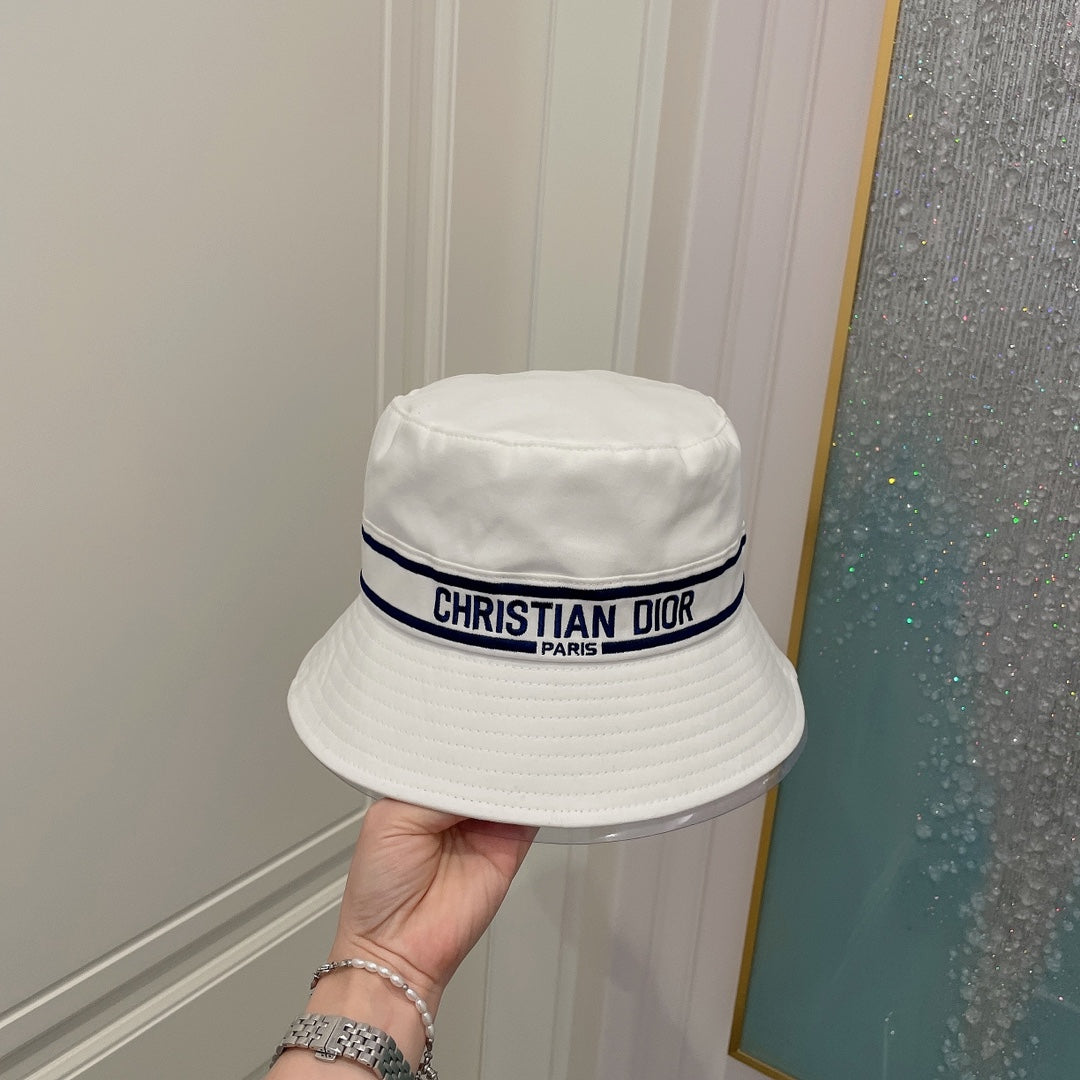 Christian Dior Embroidered Webbing Bucket Hat