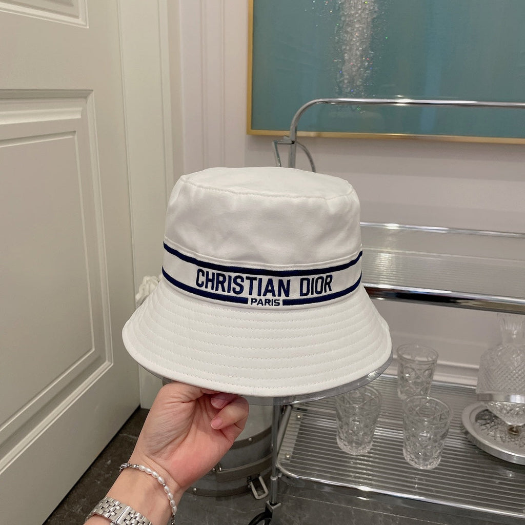 Christian Dior Embroidered Webbing Bucket Hat