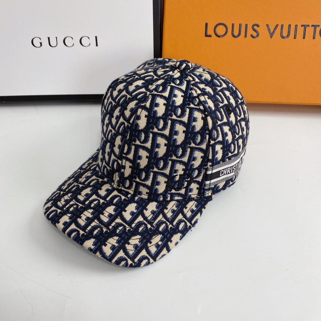 Christian Dior Embroidered Web Baseball Cap