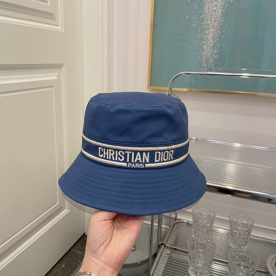Christian Dior Embroidered Webbing Bucket Hat