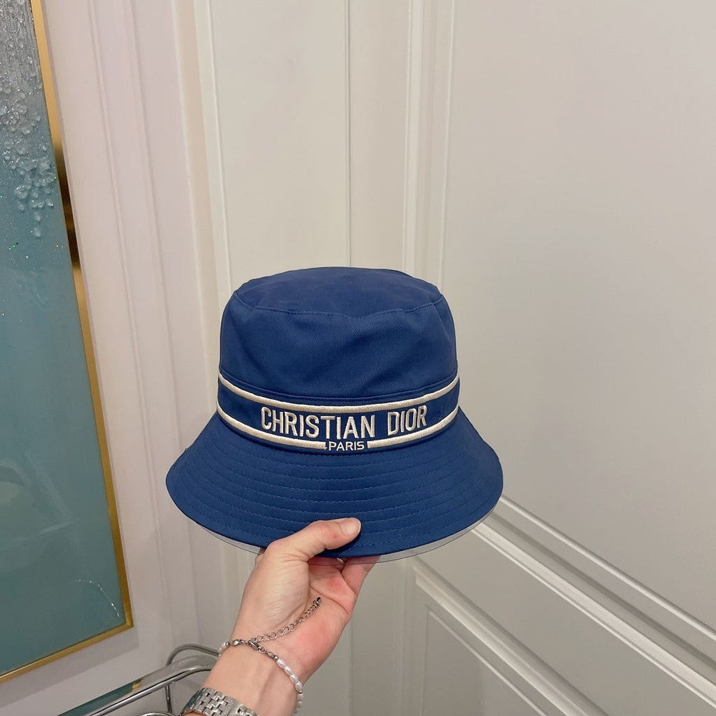 Christian Dior Embroidered Webbing Bucket Hat