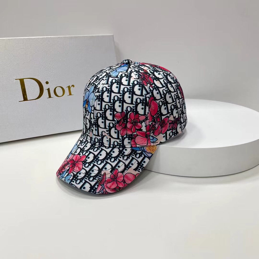 Christian Dior Baseball Cap Floral Embroidered