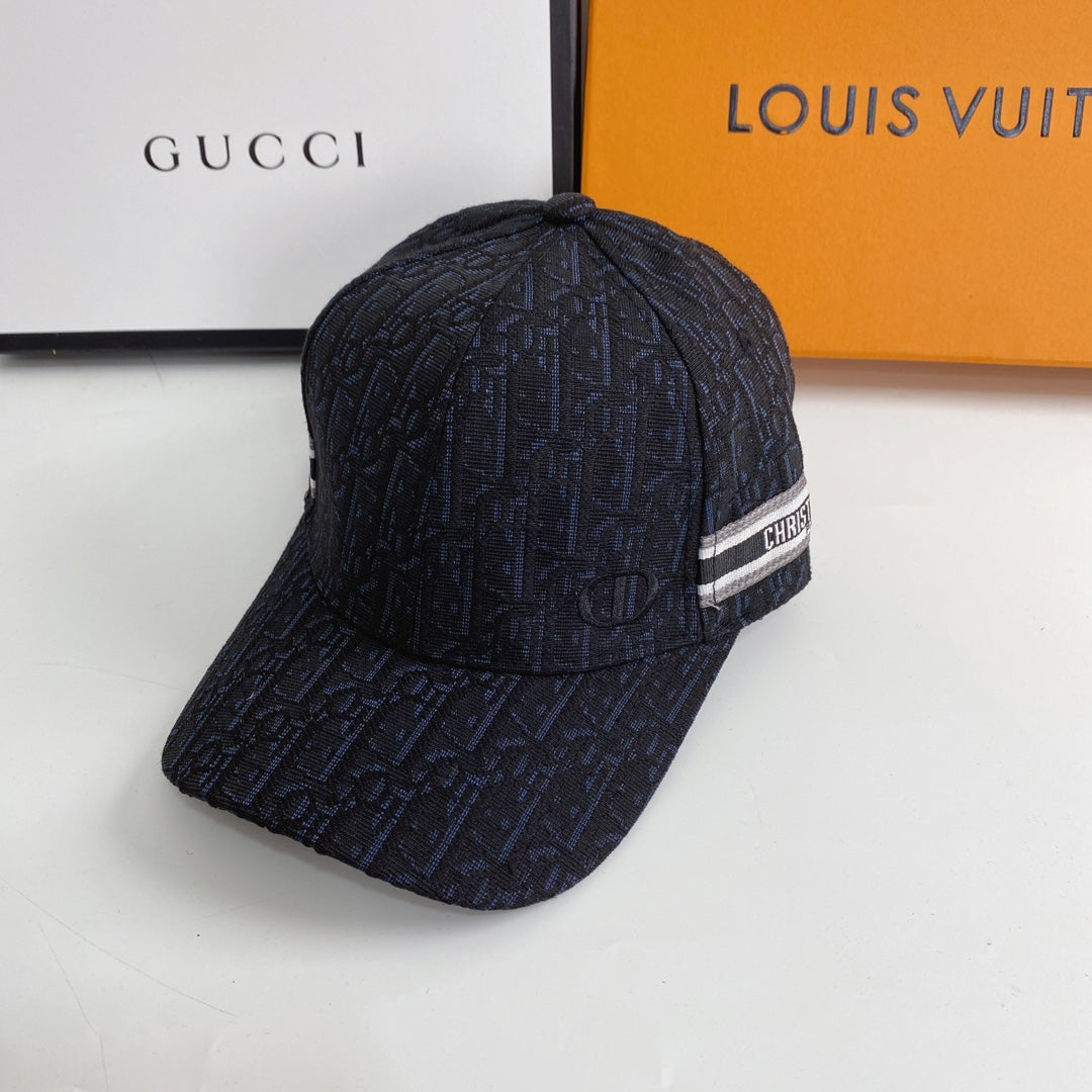 Christian Dior Embroidered Web Baseball Cap