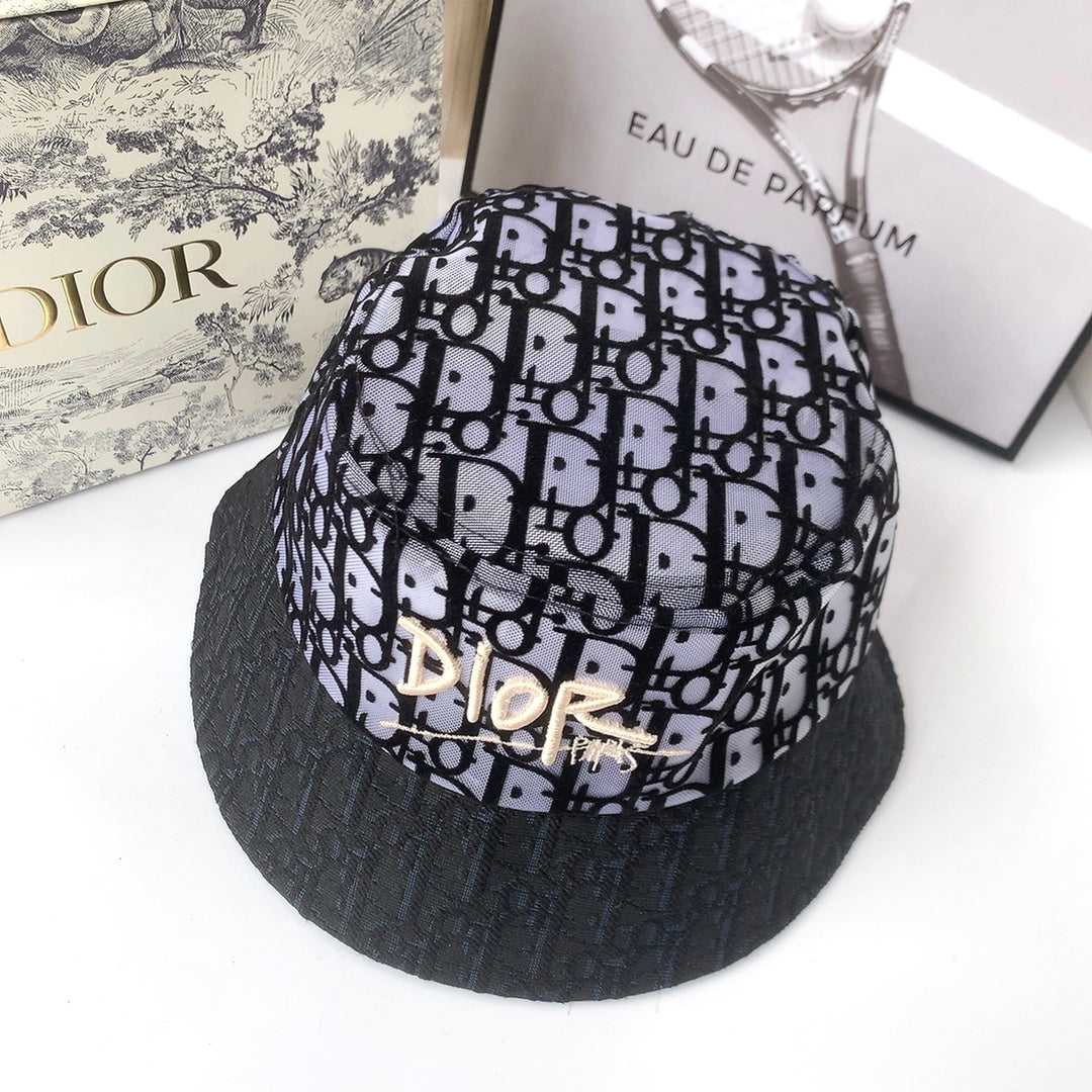 Christian Dior Lace Flocked Bucket Hat
