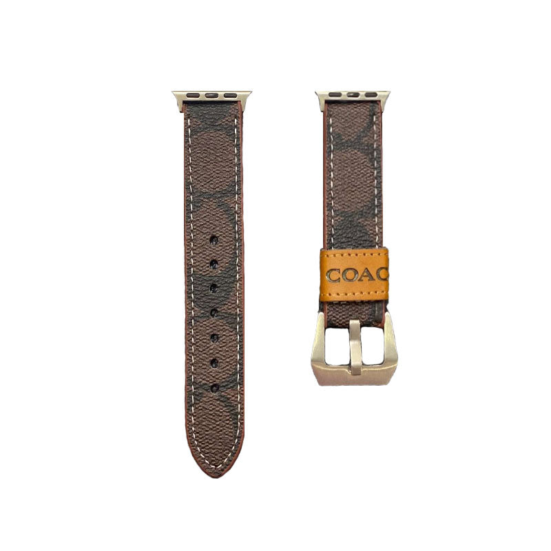 Luxury Coach Apple Watch Band – Leather Strap for Apple Watch Ultra