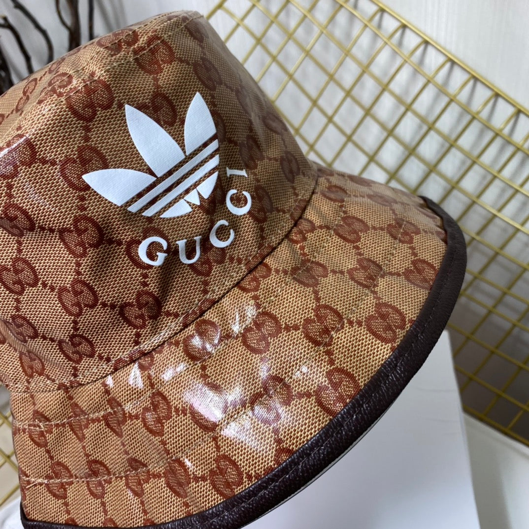 Adidas x Gucci Crystal Canvas Trefoil Bucket Hat
