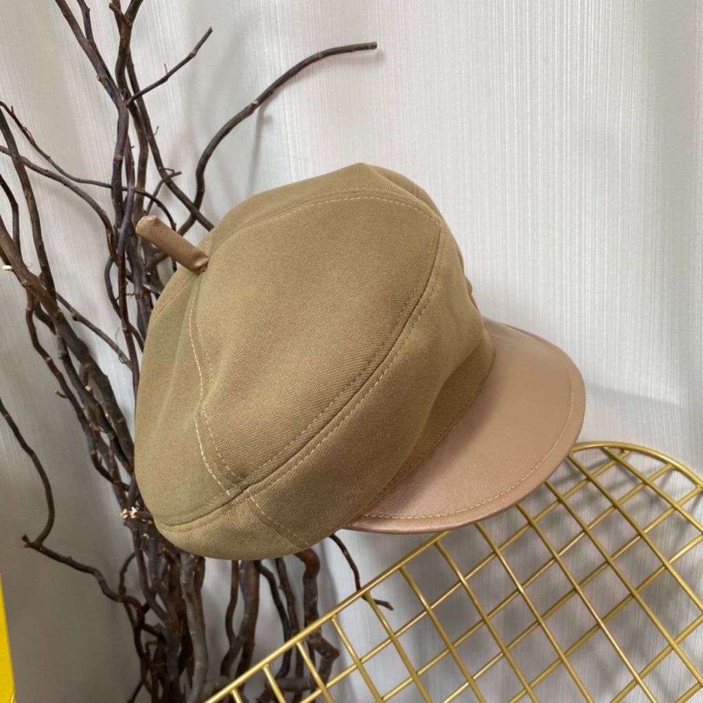 Gucci GG Metal Logo Octagonal Flat Cap | Luxury Designer Cashmere Hat