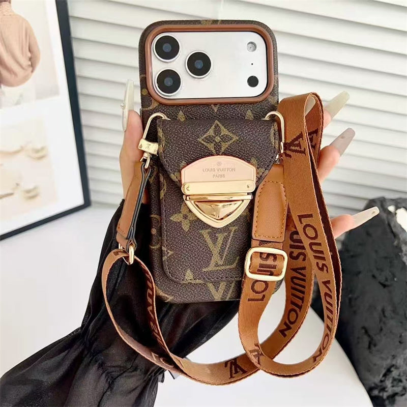 Louis Vuitton iPhone 18 Pro Case With Strap – Luxury Designer Crossbody Cover