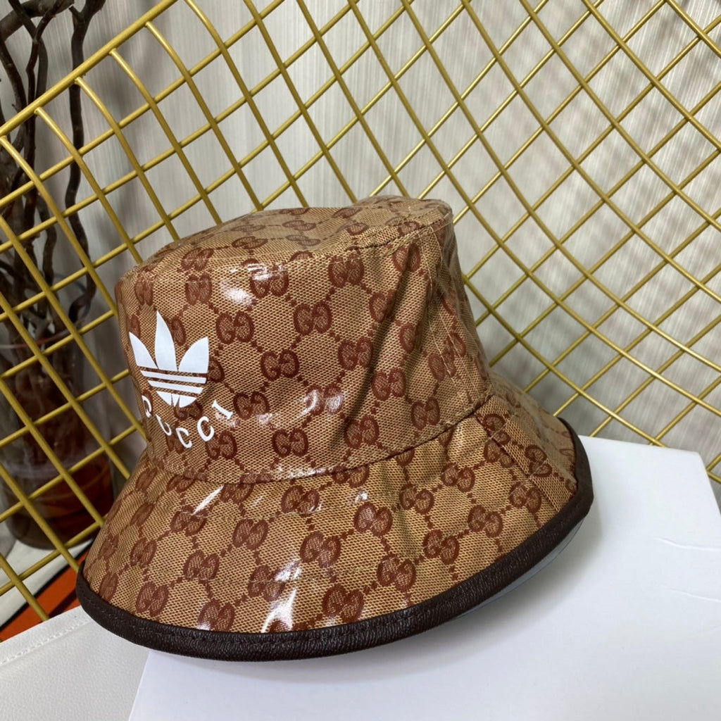 Adidas x Gucci Crystal Canvas Trefoil Bucket Hat