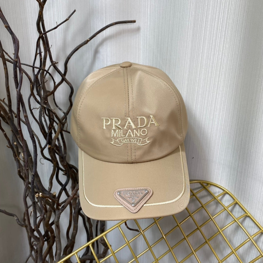 Prada Embroidered Logo Baseball Cap