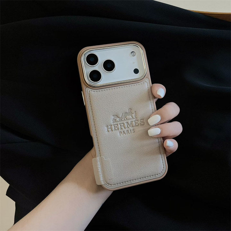 Luxury Hermes iPhone 17 Pro Max Case - Leather Hermes iPhone Case