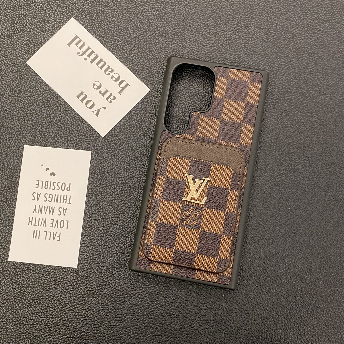 Luxury Louis Vuitton Samsung Galaxy S26 Ultra Case with Card Holder