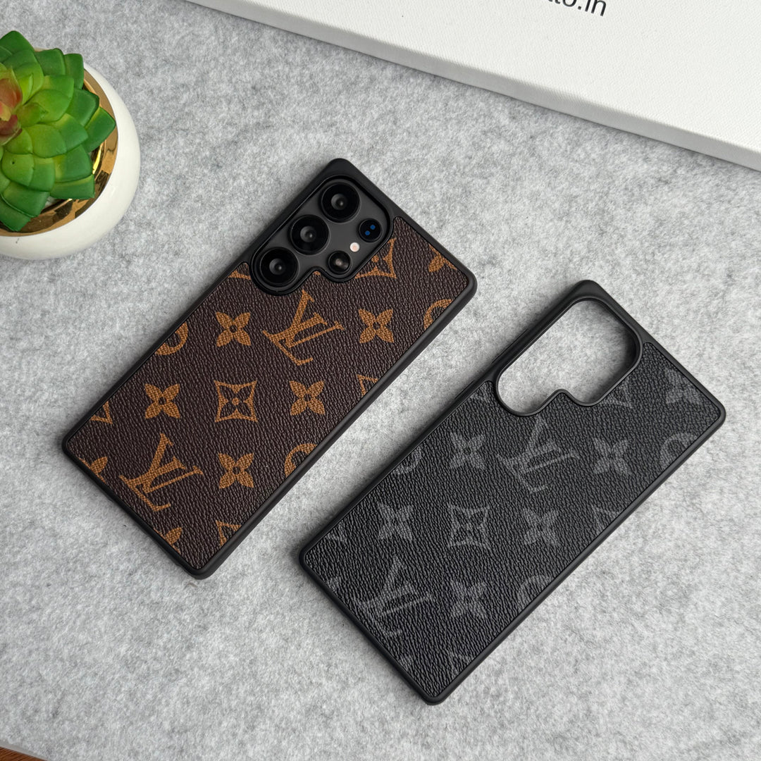 Luxury Louis Vuitton Samsung Galaxy S26 Ultra Case – Monogram PU Leather Cover