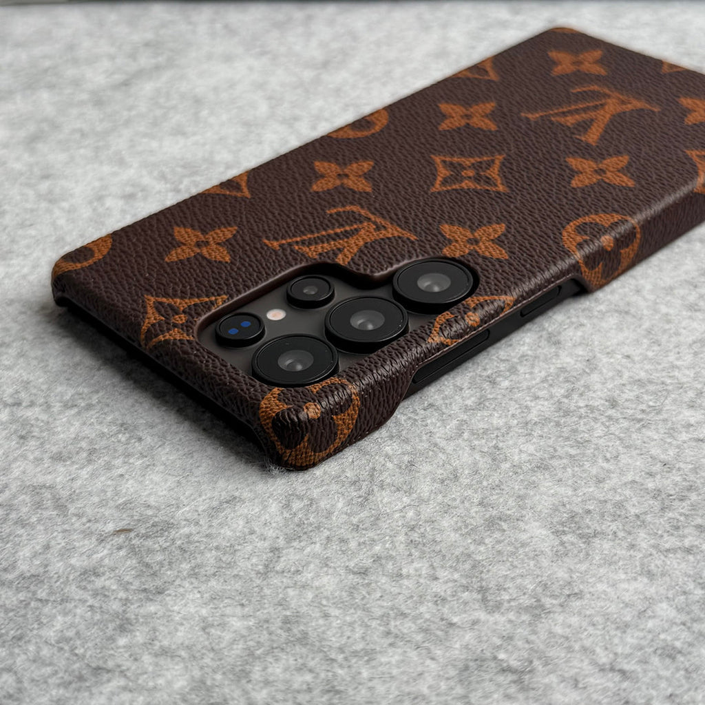 Luxury Louis Vuitton Samsung S26 Ultra Case – Monogram PU Leather Cover