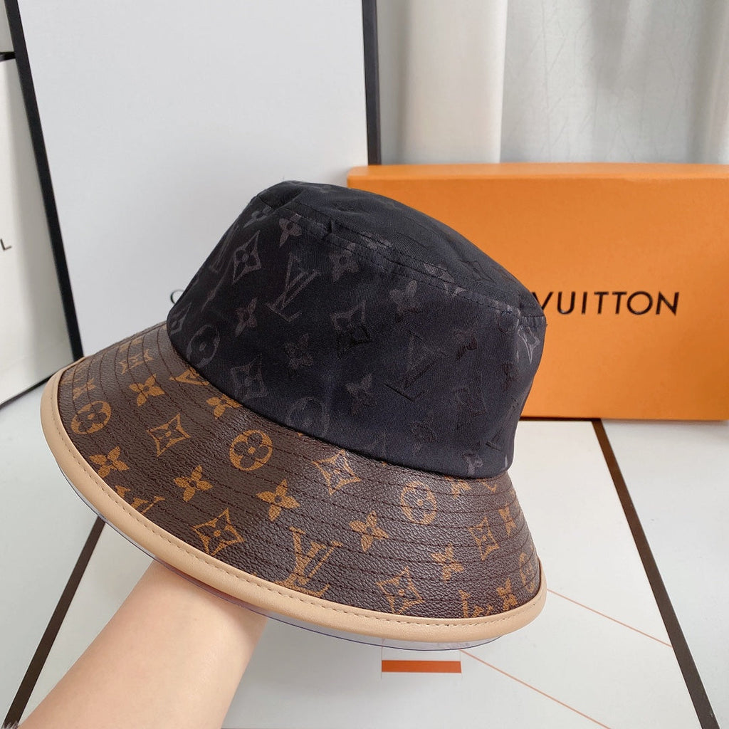 Louis Vuitton LV Monogram Denim & Leather Bucket Hat for Men & Women