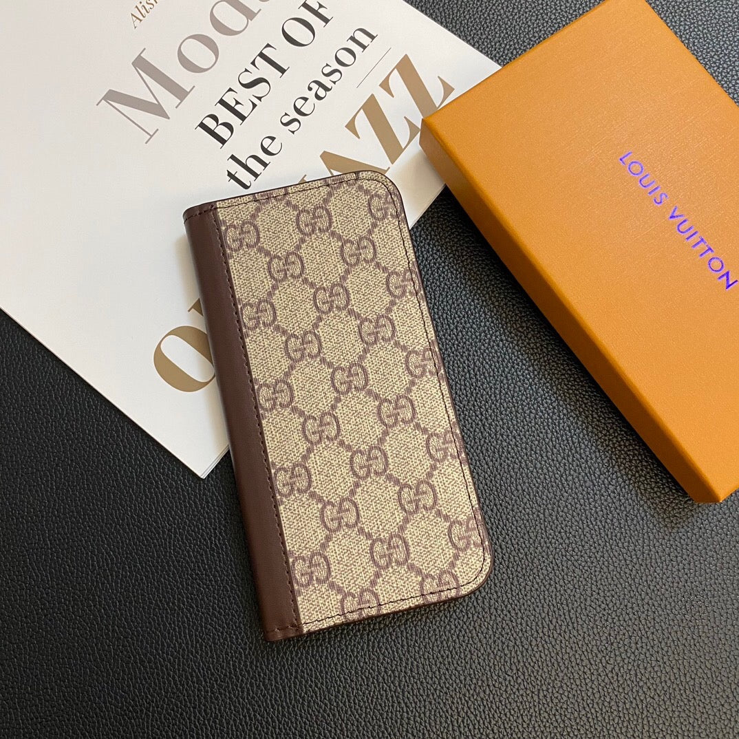 Louis Vuitton Samsung Galaxy S26 Ultra Case Monogram Leather Card Holder | Luxury Designer Phone Cover