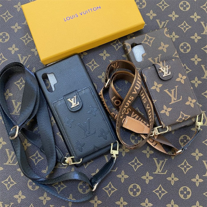 Louis Vuitton Samsung Galaxy S26 Ultra Case Monogram Leather Wallet Card Holder | Luxury Designer Phone Cover