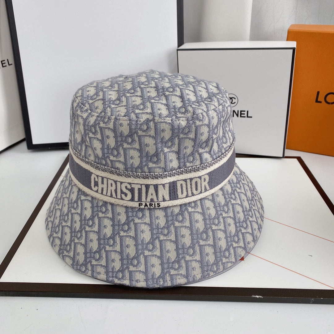 Dior Oblique Logo Jacquard Bucket Hat for Men & Women