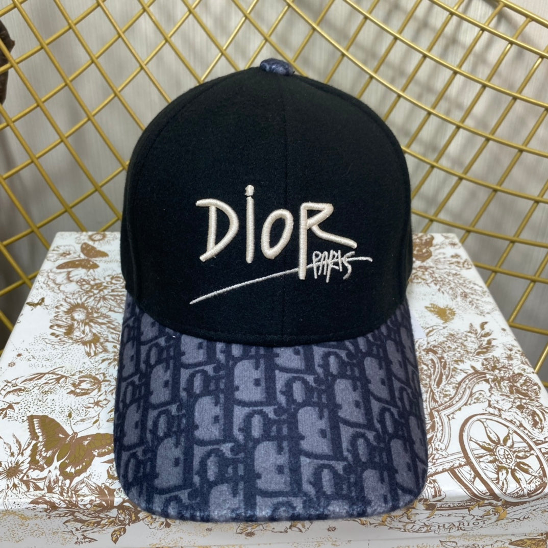 Dior Oblique Wool Baseball Cap | Luxury Designer Hat