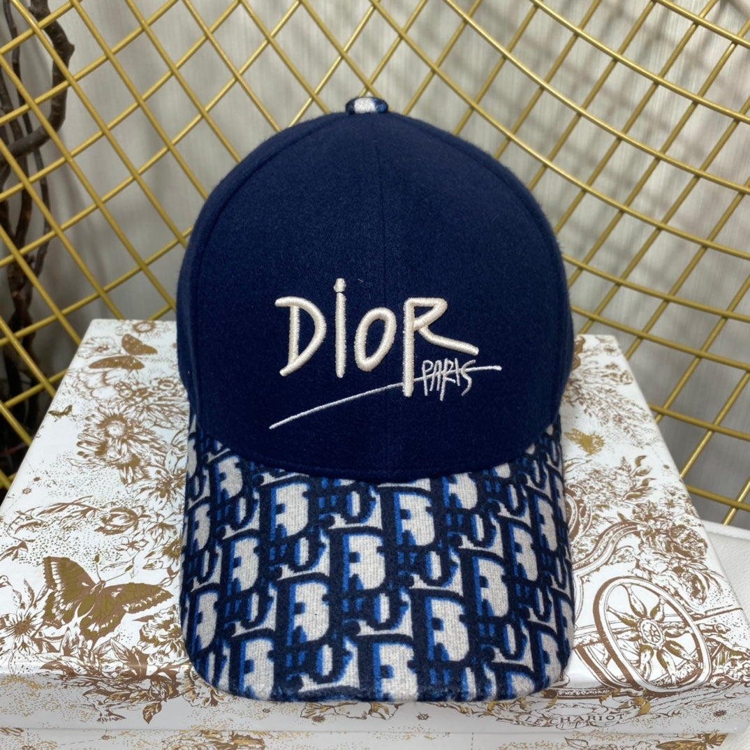 Dior Oblique Wool Baseball Cap | Luxury Designer Hat