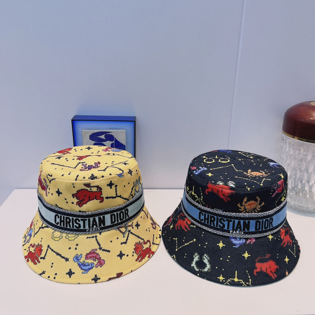 Dior Oblique Webbing Bucket Hat | Luxury Designer Cotton Bucket Hat