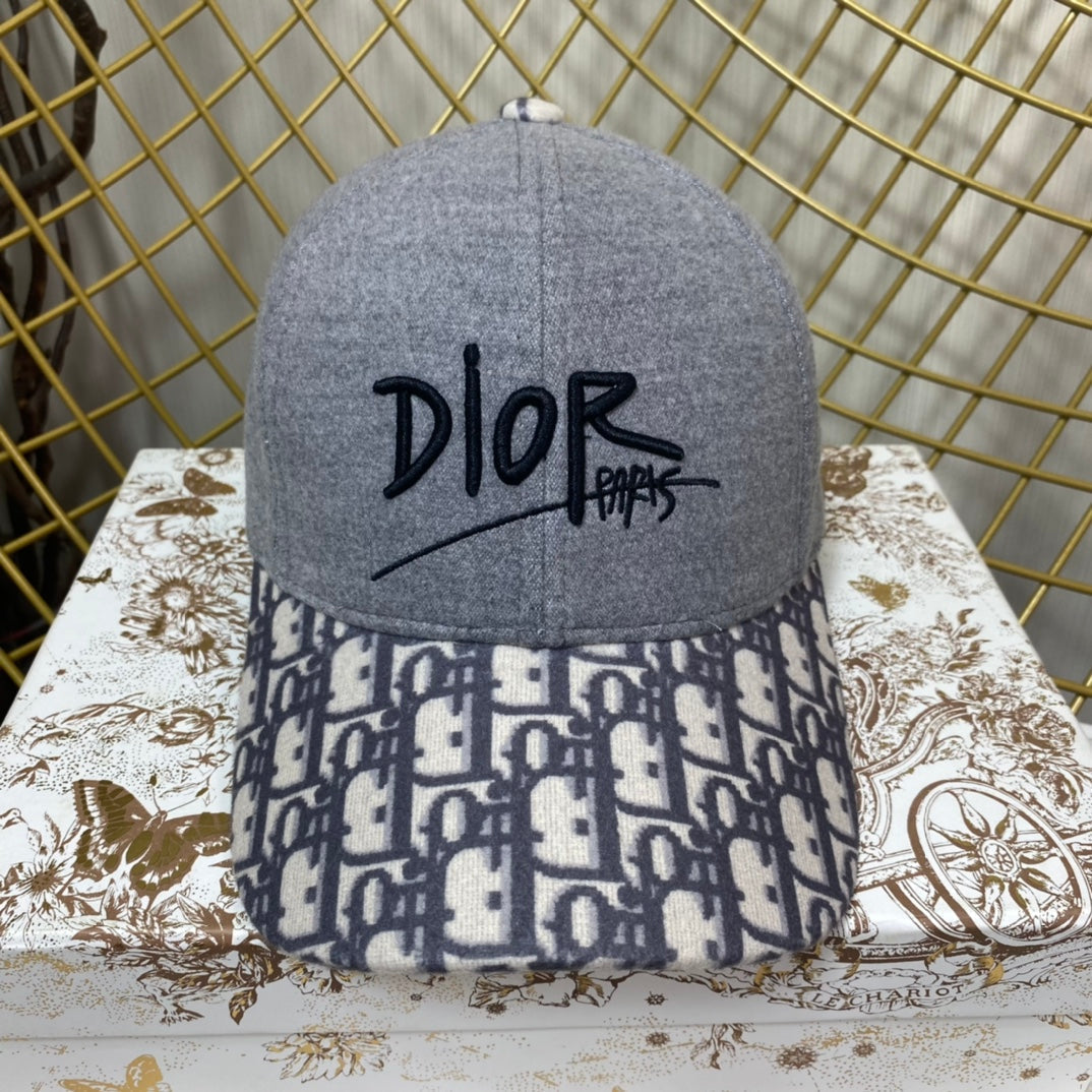 Dior Oblique Wool Baseball Cap | Luxury Designer Hat
