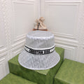 Dior Sheer Organza Logo Bucket Hat for Women & Men